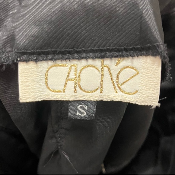 Vintage Cache black sequin mini pencil skirt size S - Picture 6 of 7